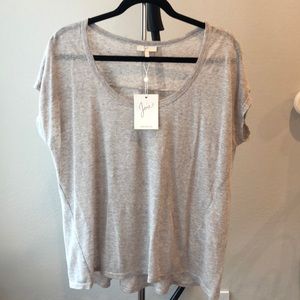 Joie Akela Top in Stone Gray - NWT